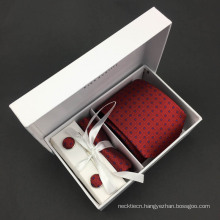 Handmade 100% Silk Jacquard Woven Mens Tie Box Set